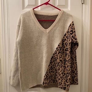 New Animal print sweater